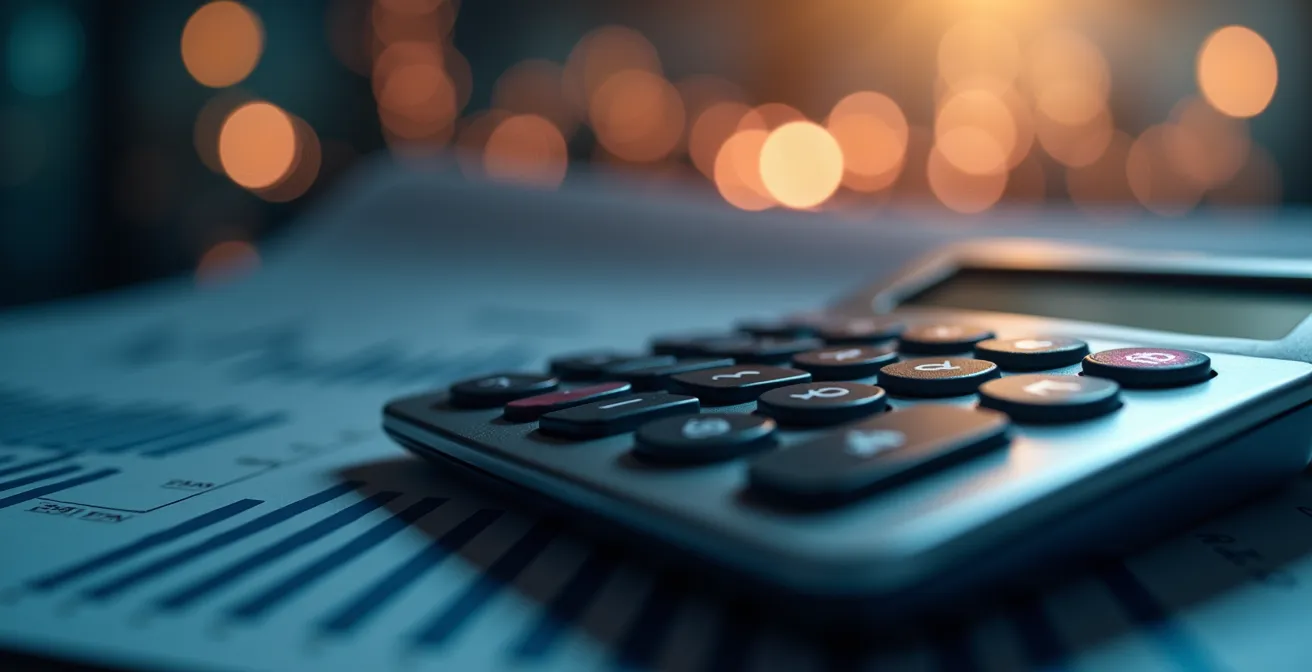 Analyse détaillée du BAIIA avec calculatrice et graphiques financiers