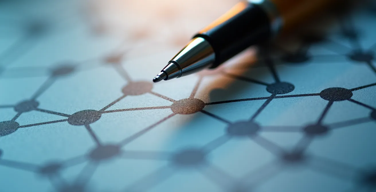 Vue macro d'un écran montrant un profil professionnel optimisé